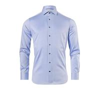 Vincenzo Boretti Camicia, Regular-Fit/Taglio Giusto, Twill - Non-Stiro Azzurro 41-42