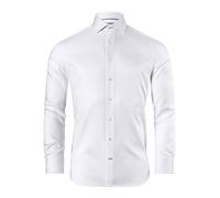 Vincenzo Boretti Camicia, Regular-Fit/Taglio Giusto, Twill - Non-Stiro Bianco 43-44