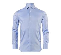 Vincenzo Boretti Camicia, Regular-Fit/Taglio Giusto, Twill - Non-Stiro Blu 41-42