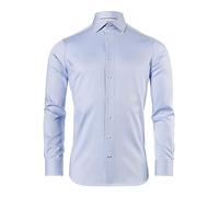 Vincenzo Boretti Camicia, Regular-Fit/Taglio Giusto, Twill - Non-Stiro Blu Ghiaccio 43-44