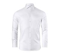 Vincenzo Boretti Camicia, Regular-Fit/Taglio Giusto, Twill, Polsini risvoltati - Super Non-Stiro Bianco 45-46