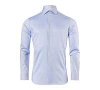 Vincenzo Boretti Camicia, Regular-Fit/Taglio Giusto, Twill, Polsini risvoltati - Super Non-Stiro Blu Ghiaccio 39-40