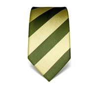 Vincenzo Boretti cravatta elegante classica da uomo, 8 cm x 15 cm, di pura seta di alta qualità, idrorepellente e antisporco, motivo a righe verde