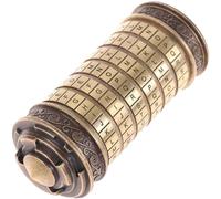Vinci Educational Toys Metal Cryptex Locks Idee Regalo Vinci Codice Lock per Sposare Gli Oggetti di Scena della Camera di Fuga Amante