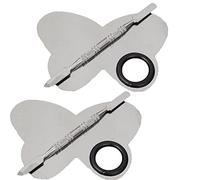 Vinciann 2 Set makeup Paletta tavolozza farfalla con Spatola a doppia testa per mescolare colori trucco make-up