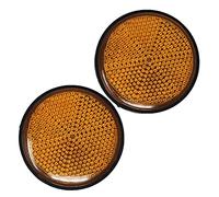 Vinciann Coppia di Gemme catarifrangenti riflettenti rotonde diametro 55mm con vite M6 per scooter moto motocicletta bibi elettrica monopattino