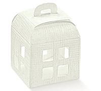 Vinciprova Le Gemme di Venezia 30 Scatole Confezione Regalo Lanterna Bomboniera Matrimonio 12 x 12 x 16 cm Tela Bianca