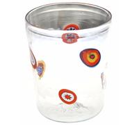 Vinciprova Le Gemme di Venezia Bicchiere Goto Veneziano Murrine Millefiori Murano Glasses Made in Italy VE