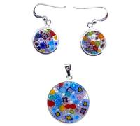 Vinciprova Le Gemme di Venezia Gioielli Set di Gioielli Donna Giovane (Young Woman) Unisex Tradizionale Murrina Vetro di Murano Made in Italia