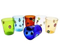 Vinciprova Le Gemme di Venezia Set 6 Bicchieri Goto Veneziano Murrine Millefiori Murano Glasses Made in Italy