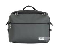 Vincita E.B.C. Borsa anteriore per bici pieghevole Brompton, impermeabile, con scomparto per laptop da 16", apertura a 180°, fodera luminosa, parapioggia, 17 l, colore: grigio