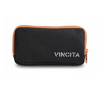 Vincita Essentials Case Portafoglio da ciclismo realizzato in resistente poliestere 600D idrorepellente Custodia per carte e telefono (nero/arancione)
