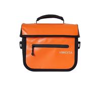 Vincita X-Cooper - Borsa anteriore impermeabile per bicicletta Brompton, pieghevole, con chiusura magnetica posteriore e interno spazioso, manico superiore e fodera di colore chiaro (arancione)