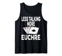 Vincitore del Gioco di Carte Funny Less Talking More Euchre Canotta
