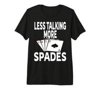 Vincitore del Gioco di Carte Funny Less Talking More Spades Maglietta Premium