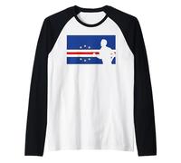 Vincitore della Bandiera del Campione del Mondo di Calcio 26 Capo Verde Maglia con Maniche Raglan