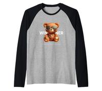 Vincitore Teddy Losers Aspetta Vincitori Crea Preventivo Maglia con Maniche Raglan