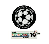 VINCITORI UFFICIALI UEFA EUROPA LEAGUE 2025 + 10 anni Foundation Patch Tottenham