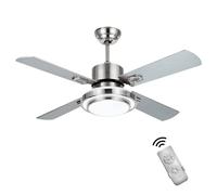 Vinco 70932 - Destratificatore Soffitto 4 Pale 65W Con Lampada