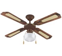 Vinco Ventilatore da soffitto mod. 70919 – 105 cm, 4 pale, 3 velocità, 1 luce, selettore rotazione