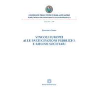 Vincoli europei alle partecipazioni pubbliche e riflessi societari