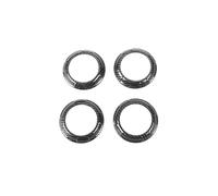 VINCTV cornici bocchette Auto Compatibile con Jeep per Wrangler JK 2011-2017 Cruscotto per Auto A/C Aria Condizionata Sfiato Decorazione Copertura Adesivo Trim Accessori Interni(2)