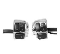 VINCTV Interruttore clacson per Moto Compatibile con Softai per Sportster per V-Rod 1996-2012 Motocicletta Kit di Controllo Interruttori Manubrio da 25 Mm 1" Cablaggio Interruttore(Chrome)
