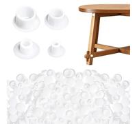 VINEST 160 Pezzi Tappi Copriforo per Mobili, Ø 5mm/6mm/8mm/10mm Coprivite Bianco in Plastica ABS, Copriviti Bianche Decorativa per Buco Sbagliato, Tappi Coprivite per Armadio, Divano e Tavolo