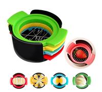 VINEST 4 in 1 Taglia Uovo Sodo, Taglia Uova Sode, Rompi Uova è Rimovibile e Facile da Pulire Realizzata in Acciaio Inox 304 e Plastica ABS, Utilizzata per Tagliare Alimenti Morbidi Fragole