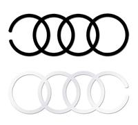 VINEST 8 Pezzi Anello Magsafe Autoadesivo, Sottili Anello Magnetico Magsafe, Compatibile con Anello Magsafe, Universale Ring in Metallo per Caricatore Wireless e Supporto Magnetico