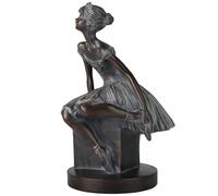 Vineyard Carvings Statuetta ballerina ballerina (seduta in bronzo)