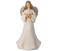 Vineyard Carvings Statuette di angelo custode, scultura dipinta a mano, angelo curativo, decorazione per la casa, decorazione da tavolo, regalo per donne, matrimoni, anniversari o San Valentino