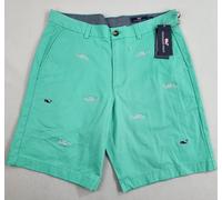 Vineyard Vines Breaker Pantaloncini W 32 Blu Tasche Zip 9 " Balena Planes Uomo