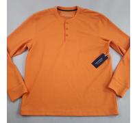 Vineyard Vines OTG Sankaty Camicia Top M Medio Arancio Balena Stretch Henley Da