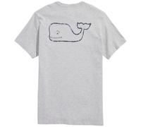 vineyard vines Short-Sleeve Vintage Whale Pocket Tee T-Shirt, Grigio Erica, S Uomo