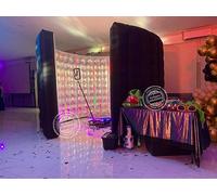 Vinfgoes Gonfiabile LED 360 Photo Booth Recinzione Parete con 24pcs Led Tubo Luce Photo Booth Sfondo per Matrimonio, Evento