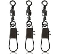 Vinfutin Barile da Pesca Girevoli Snap Connettore per Quick Connect Esche da Pesca, 50 pz/100 pz Acciaio Inox Nichel Rame Girevole Snaps Acqua Salata Acqua Dolce Dolce