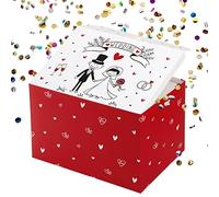 VINFUTUR Scatole Regalo Esplosiva Coriandoli Scatola Sorpresa Regalo DIY per Matrimonio Bomboniere Anniversario Fidanzamento Compleanno Baby Shower Laurea Pensione