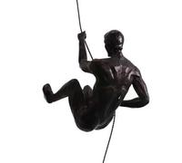VINGAA Decorazione da parete a forma di uomo che si arrampica, scultura da parete 3D da parete, scultura artistica creativa in resina, scultura da parete per casa e ufficio