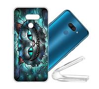 vingarshern Cover LG K50 Custodia in Flessibile Silicone,Antiurto Protezione Protettiva Custodie LG K50 Cover Morbido Sottile Gel TPU Case,Cheshire Cat 02