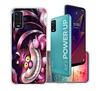 vingarshern Cover Wiko Power U20 Custodia in Flessibile Silicone,Antiurto Protezione Protettiva Custodie Wiko Power U20 Cover Morbido Sottile Gel TPU Case,Cheshire Cat 01