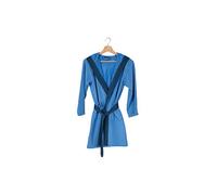 VINGI Accappatoio Bimbo/A Modello Orlando di Spugna con Cappuccio in Cotone 80% Lycra 20% CONFEZIONATO in Busta (12-14 Anni, Azzurro)