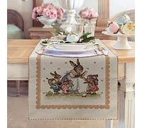 Vingi Runner Pasquale 45x140cm in Cotone gobelin Centrotavola Pasqua Dis.3 6042
