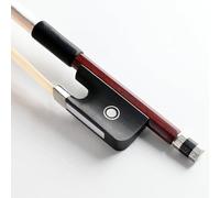 VINGOBOW Brasilholz - Arco per viola da 14 a 17" (dimensioni intere), lunghezza 74,5 cm, rana in ebano, capelli bianchi naturali della Mongolia, ben bilanciati, tono dolce.