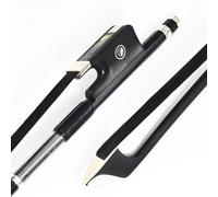 VingoBow - Fiocco per violoncello in fibra di carbonio, misura 3/4, 69 cm, colore nero, naturale, crine di cavallo in mongola, tono profondo e potente, bel design, colore nero, arte n. 100CB