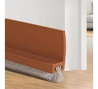 Vingspina 100cm Marrone Paraspifferi per Porte, Guarnizione per Porta per Protezione da Suoni, Freddo, Umidità e Insetti in Silicone, Guarnizione a Spazzola per Porte, (brown)