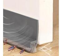 Vingspina Marrone 100cm Grigio Paraspifferi per Porte, Paraspifferi Sottoporta, Guarnizione a Spazzola per Porte, Barriera Sottoporta Anti Insetti, Polvere, Aria Fredda, (gray)