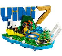 LEGO Editions Vini Jr. - Highlights Calcistici Giocattolo - Modello 3D da Esposizione con Minifigure da Collezione - Decorazione Camera da Letto - Regalo per Bambini, Bambine e Fan da 10 Anni - 43027