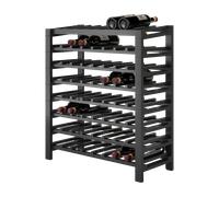 Vinikea Eliza Display - 64 bottiglie - Pino dipinto di nero