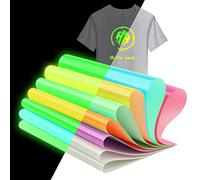 Vinile a trasferimento termico che si illumina al buio, pacchetto ferro su vinile HTV, vinile termopressa fluorescente luminoso